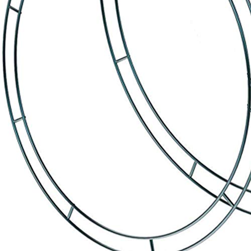 STS Flat Wire Rings Wire Wreath Frame Wire Wreath Making Rings for New Year Valentines Decoration (3, 10 inch)