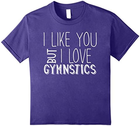 Kids I love Gymanstics T-Shirt 8 Purple