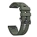 NotoCity Compatible Fenix 5 Band 22mm Width Soft Silicone Watch Strap for Fenix 5 Plus/Fenix 6/Fenix 6 Pro/Fenix 7/exip/Forerunner 935/945/Approach S60/Quatix 5(Army Green)