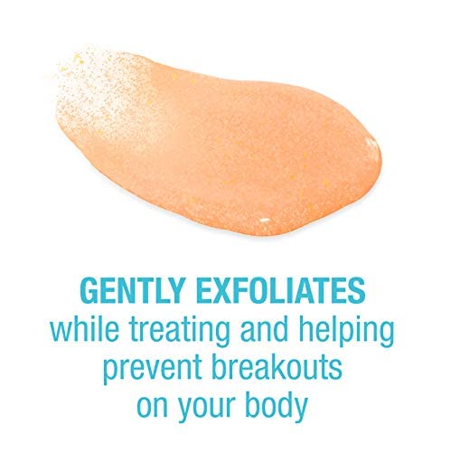 NEUTROGENA BODY CLEAR ACNE BODY WASH AND EXFOLIATING BODY SCRUB, 2% SALICYLIC ACID CLEANSER, CHEST, SHOULDER & BACK ACNE TREATMENT, NON-COMEDOGENIC, OIL-FREE SHOWER GEL, 8.5 FL OZ