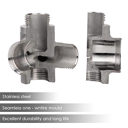1 Stainless+Diverter+Showerhead+Universal+Replacement