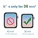 [6 Pack] INGLE compatible with Apple Watch Screen Protector (38mm Series 3/2/1 Compatible), [Anti-Bubble] [HD Clear] Full Coverage Film
