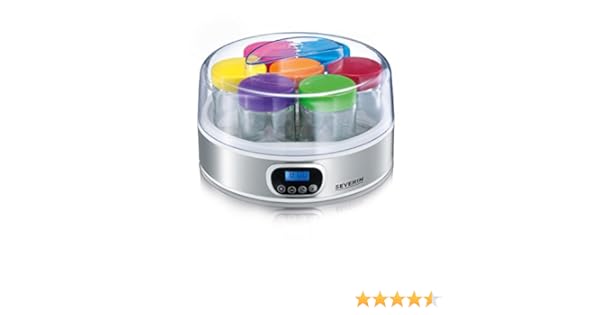 Severin JG 3523 Yogurtera con Temporizador, 18 W, 1.12 litros ...