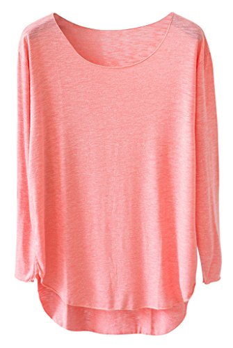 Womens High Low Casual Basic Shirts Pullover Tops