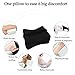 Big Ant Knee Pillow with Washable Cover- Memory Foam Orthopedic Leg Pillow Cushion Wedge for Back, Leg, Hip, Knee Pain, Pregnancy Support and Side Sleepers(Black)