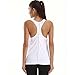 YAHA Women’s Sports Yoga Racerback Tank Top (White, M)