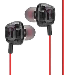Waterdichte transpiratiebestendige semi-in-ear oortelefoon Draadloze nekhangende headset voor training(red)