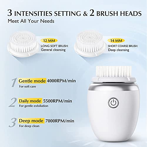 Facial Cleansing Brush Face Scrubber Electric Sonic Vibration
