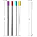 YIHONG Set of 4 Stainless Steel Metal Straws Extra Wide 12mm Reusable Drinking Straws 9 Inch with Cleaning Brush