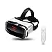 VR Headset with Remote Controller, Virtual Reality Headset VR Goggles for 3D Movie Games, VR Glasses Compatible with 4.5 - 6.3 inch Screens,  No Dizzy Feeling