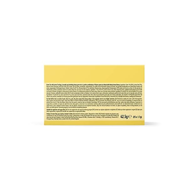 Amazon-Marke: Happy Belly Grüner Tee mit Zitrone, aromatisiert (150 Aufgussbeutel) – Bild 4