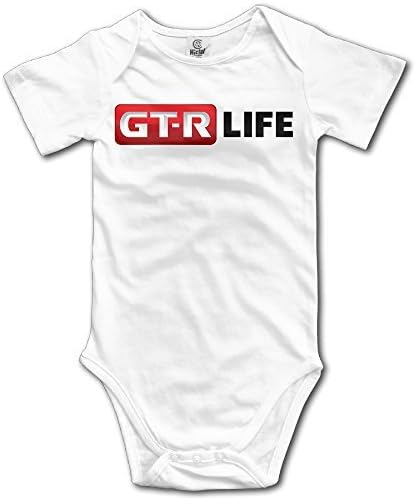 Baby Boys Girls GT R Life Romper Bodysuit Onesie White
