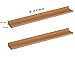 O&K FURNITURE Set of 2 Picture Ledge Wall Shelf Display Floating Shelves (Oak, 18.9