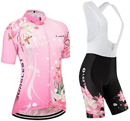 [3D pad][Type:Set[White Bib] size:M] perspiration Jerseys Jersey Cycling breathable Sleeve performance Women Short windbreaker New vest