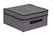 Internet's Best Storage Box with Handles - Durable Storage Bin Basket Containers - Clothes Nursery Toys Organizer - Grey