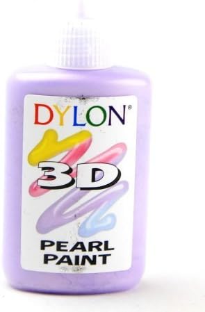 Dylon 3D Fabric Paint Colour Fun Effects Pearl Lilac - 25ml Bottle by Dylon