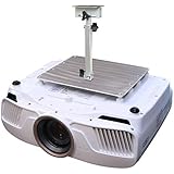 PCMD, LLC. Projector Ceiling Mount Compatible with Epson Home Cinema 5050UB 5050UBe Pro Cinema 6050UB with Lateral Shift Coupling (Telescoping 13-20-Inch Extension)