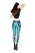 Women's Sexy Mermaid Fish Scale Hologram Stretch Soft Shine Leggings (Peacock, L)