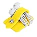 ELFRhino Silicone Earphone Organizer Earphone Wrap Winder Headphone Cord Organizer Wrap Winder Manager/Cable Winder(Yellow, 1 Piece)