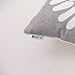 HWY 50 Grey Gray Decorative Throw Pillow Covers 18x18 Inch (1 Piece), Modern Embroidered Cotton Farmhouse Cushion Cover Pillow Case for Couch Living Room Bed Sofa, Sunflower
