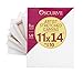 Stretched Canvas 11 x 14 (Pack of 10) Triple Primed Canvas - Pine Wood Stretcher Bars