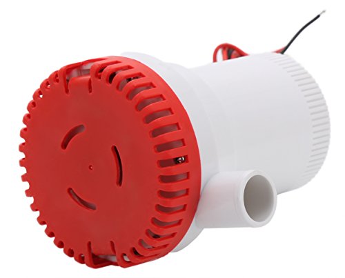 image for HOMPAT 1500 GPH 12V Submersible Boat Bilge Water Pump,Boat Marine Plum