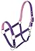 Tough 1 Nylon Padded Halter with Satin Hardware, Purple, Horse