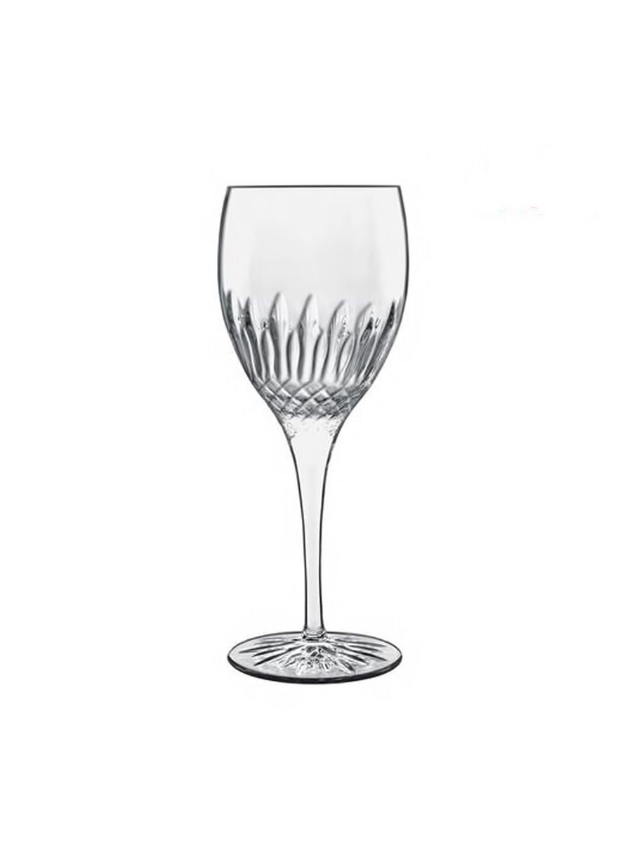 Luigi Bormioli White Wine Glasses Set of 4 - Diamante Crystal Wine Glasses 380ml, Ultra Clear & Durable Dishwasher Safe Glassware with Titanium Reinforced Stems, Gift Box Included, Made In Italy