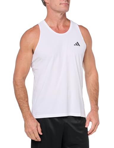 Photo 1 of adidas Men's Own The Run Tank, White, XX-Large