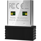 TEC USB WiFi Adapter for PC Wireless Network Adapter for Desktop/Laptop WiFi Dongle for Windows 11/10/7/8 &amp; Linux Kernel 2.6.x, Dual Band Supports 5Ghz &amp; 2.4 Ghz, Easy Installation, Up to 433Mbps