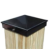 4x4 Fence Post Cap (3 1/2") Single Pack Black