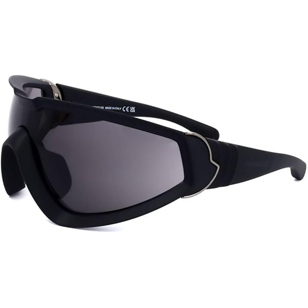 Amazon.com: Moncler Pentagra Sunglasses ML0248 02A Matte Black