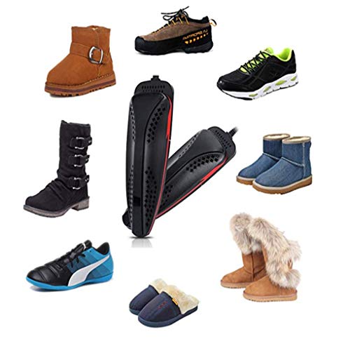 Boot Dryer, BraveWay Shoe Dryer, Boot Dryer with timer for Shoes Noiseless Electric Foot Dryer(Black) - Thumbnail 6