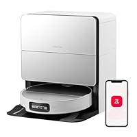 roborock Saros 10 Robot Vacuum Cleaner 22,000 Pa, 3.14-Inch Ultra Slim, Zero-Tangling, AI 3.0 Obstacle Avoidance, Auto Detachable Mop, 80°C Mop Washing, Hot Water Dock Self Cleaning (White)