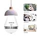 Jbonest 1080P Light Bulb Camera WiFi Panoramic IP Security Surveillance System with IR Motion Detection, Night Vision, Two-Way Audio for Home, Office