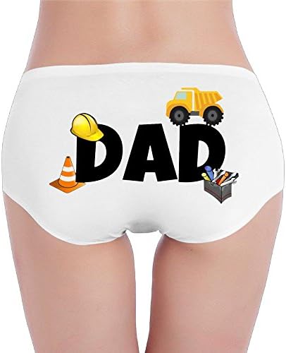 Wally Women's Construction Party Crew Dad Low-Rise Cotton Bikini Brief Panties Underwear L