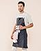 Caldo Linen Kitchen Apron - Mens and Womens Linen Bib Apron - Adjustable with Pockets (Slate)