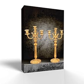 Canvas Wall Art - Elegant European Candle - Modern Home Art Stretched and Framed Ready to Hang - 12x18 inches