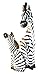 WorldBazzar Hand Carved Wooden Set 2 African Mother Baby Zebra Statue