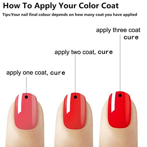 Lagunamoon Gel Nail Polish 6 Colors UV LED Gel Polish Soak Off Nail Art Manicure Varnish Set with Gift Box - Thumbnail 5