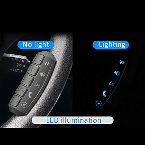 YOUNGFLY Car Steering Wheel Remote Control Android Wireless Led Universal 10 Buttons