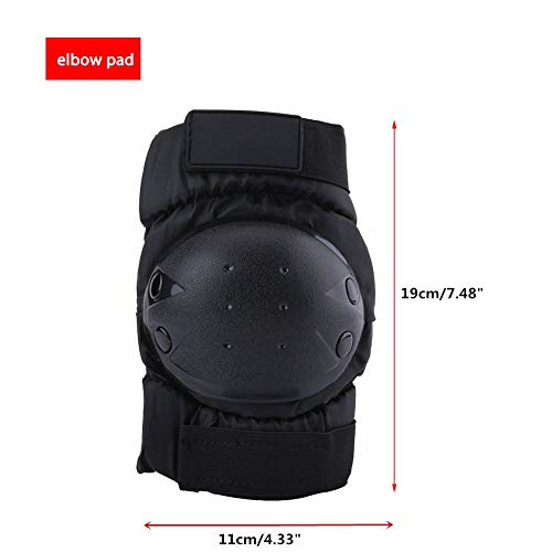 Yolu 4pcs Adjustable Knee Elbow Shin Armor Pads Protective Guards for Motorcycle Motocross Bike Bicycle Racing Protective Gear