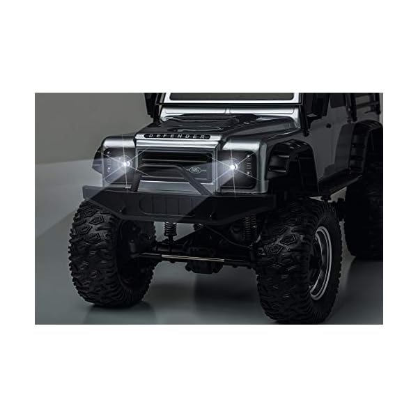 Carson 1:8 Land Rover Defender 100% RTR Silber, Ferngesteuertes Auto, RC Fahrzeug, inkl. Batterien und Fernsteuerung… – Bild 4
