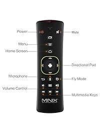 MiniX Neo A2 Lite, teclado QWERTY para Android y six-axis Tecnología de giroscopio Mando a Distancia. Se vende directamente por MINIX Limited.