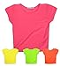 Girls Short Sleeved Block Colour Crop Top