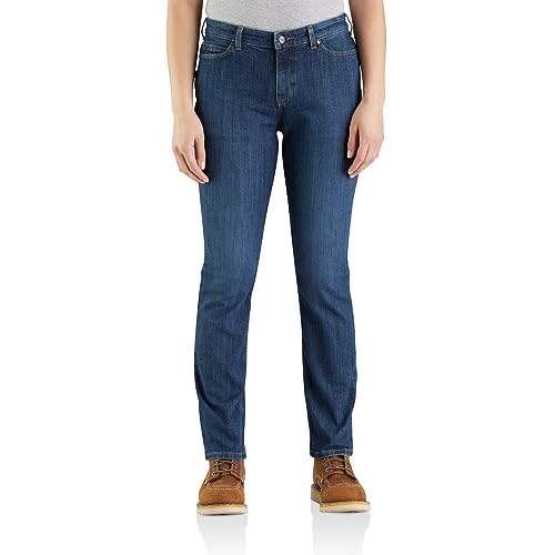Carhartt Women’s Size Rugged Flex Relaxed Fit Jean, Willow, 12 Tall