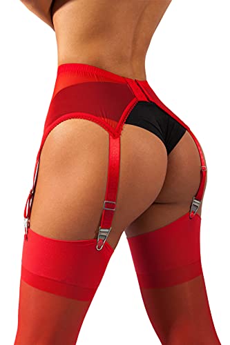 sofsy mesh garter belt