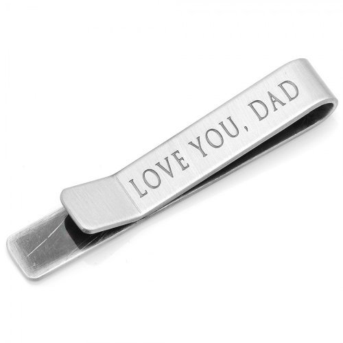Ox & Bull Love You Dad Hidden Message Tie Bar