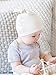 Colored Organics Baby Organic Cotton Knotted Hat - Infant Knit Cap - NB - 0-3 Months Natural