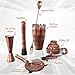 All-inclusive Bar Set | Professional Home Bartender Cocktail Shaker Set | Includes a Recipe Book & All Necessary Bar Tools and Accessories | Impressive Gift for Men! (Brushed Copper)